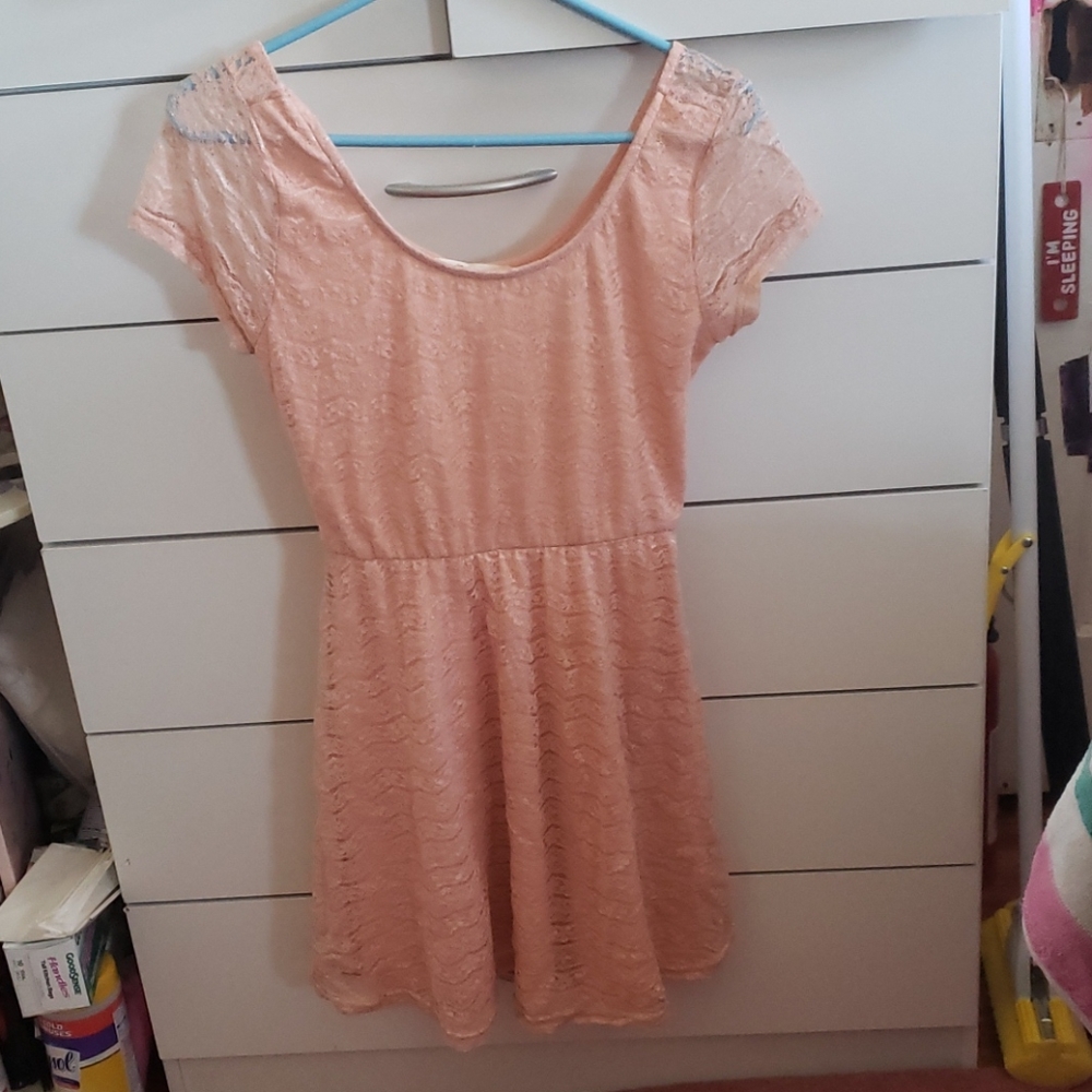Easter spring girly light blushing pink dress NWT